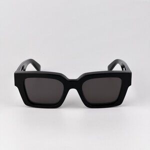 Off-White VIRGIL Sunglasses – Black Square Frame Grey Lense | Model OERI008 1307